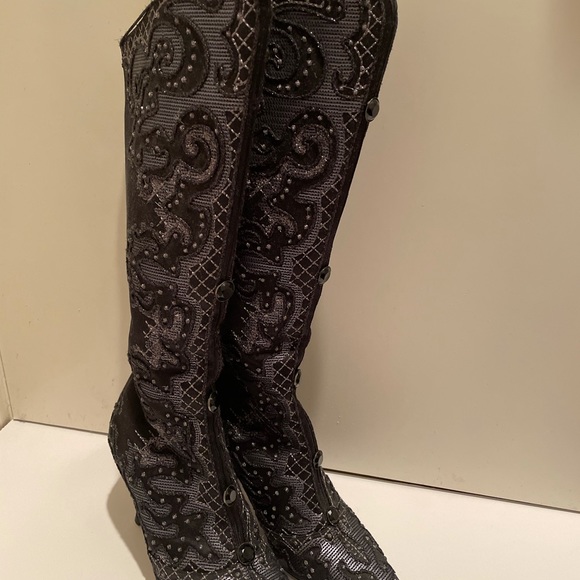 Ballin Tall Boots Sz 36.5 - Picture 2 of 7